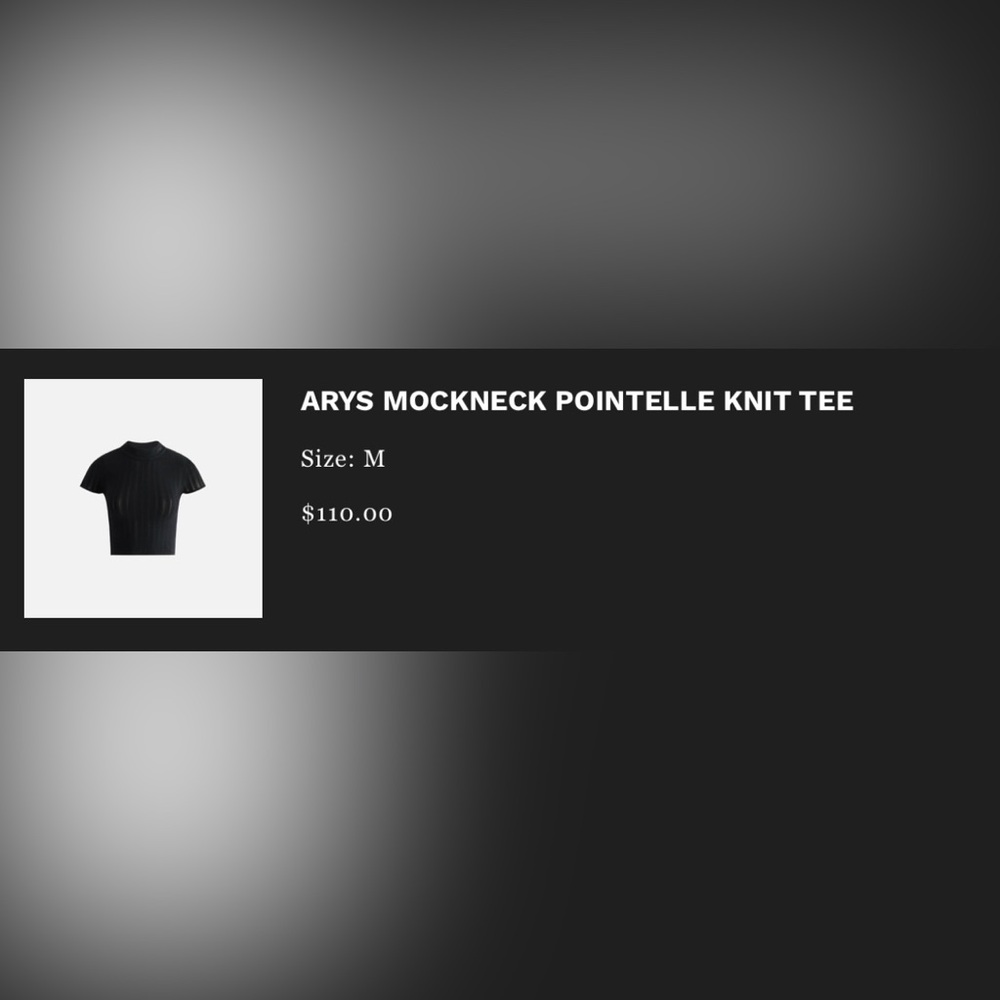 Kith Arys Mockneck Pointelle Knit Tee